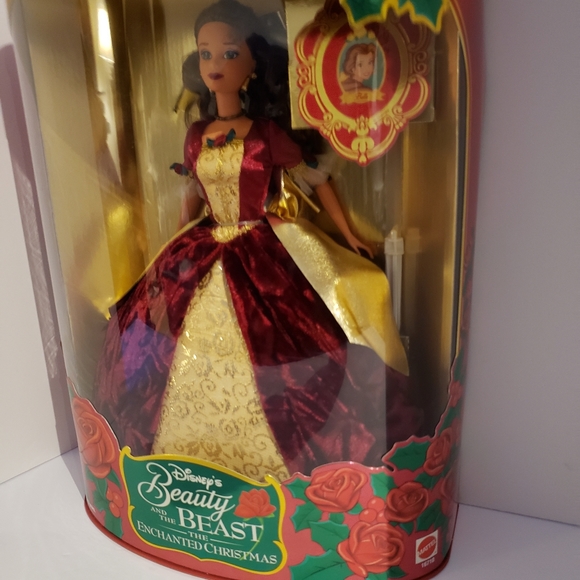 Disney's Beauty and the Beast Holiday Princess Belle doll Enchanted Chri… - Picture 8 of 10